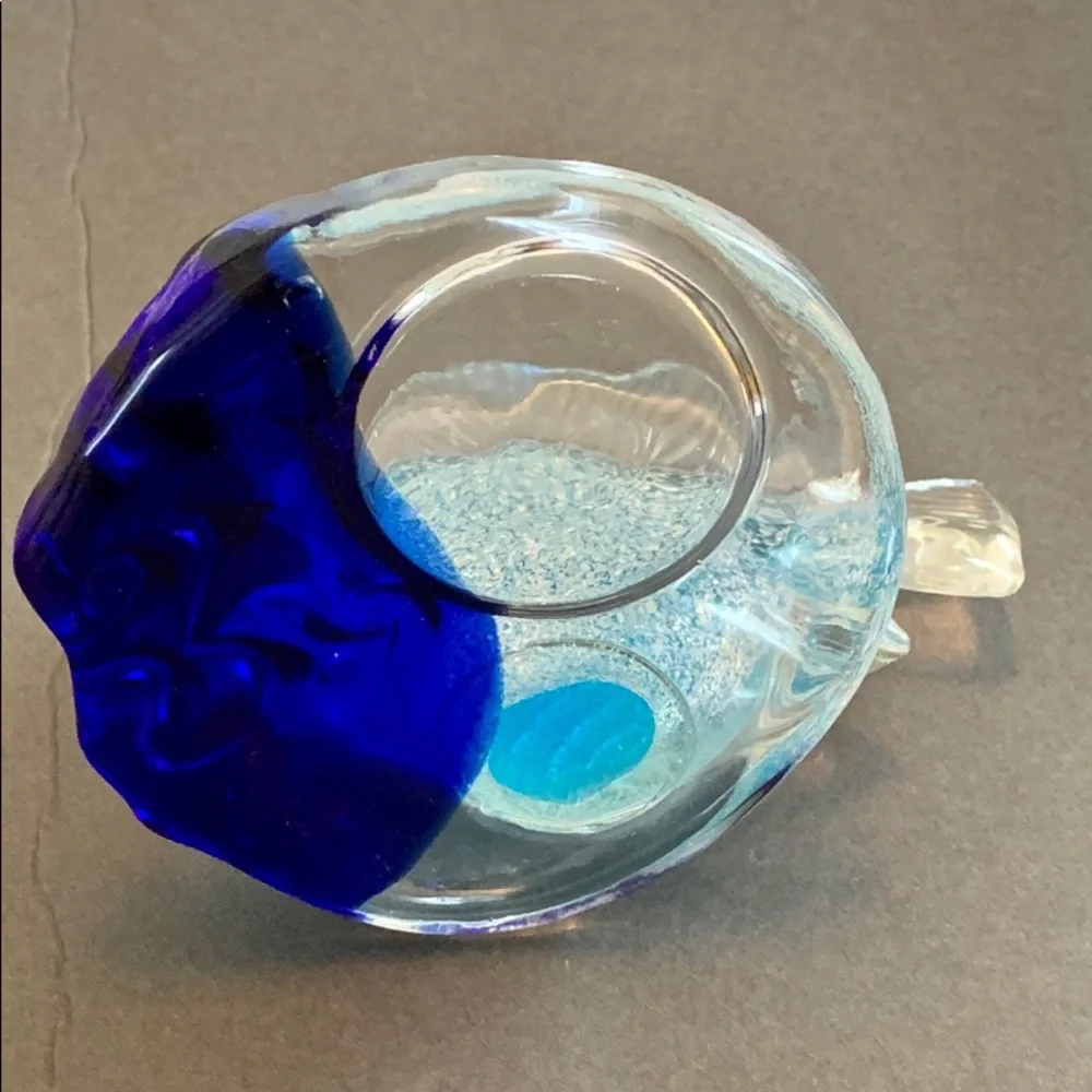 Art Glass Angel Fish Candle holder